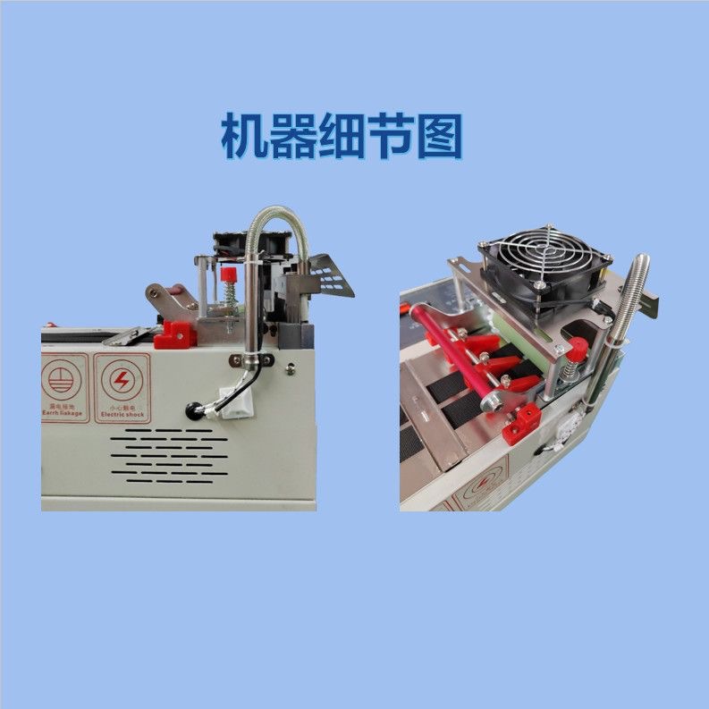 The fully automatic direct drive cutting machine for cold and hot cutting of webbing, zipper, ribbon, high head ring and waterproof ring cutting machine is highly efficient and convenient to operate before sewing pic 4