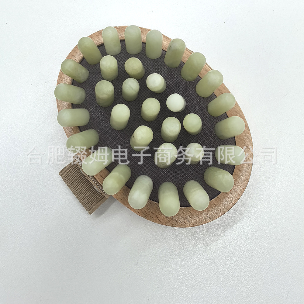天然岫玉玉石气垫按摩器全身肩颈多功能颈椎按摩器头部按摩梳厂家详情23