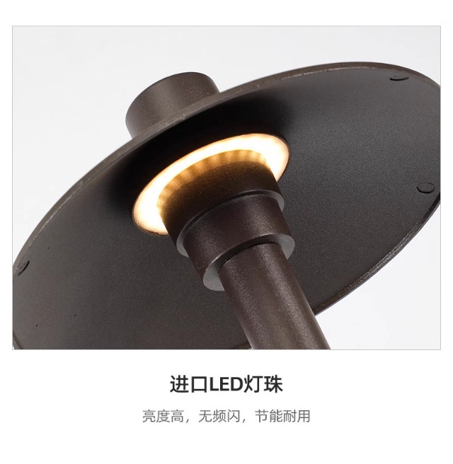 太阳能户外庭院灯蘑菇草坪户外地插灯落地花园别墅防水园林景观灯详情20