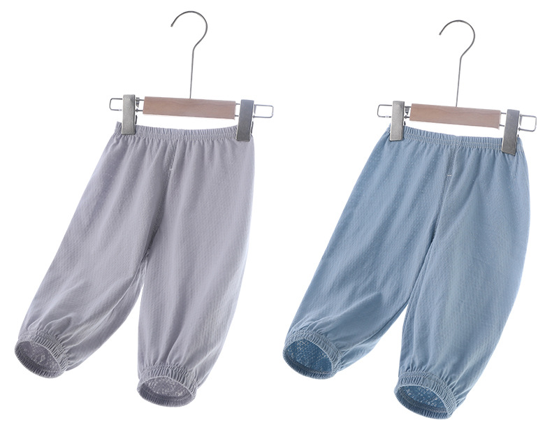 婴儿全棉防蚊裤男童夏季薄款a类宝宝夏天儿童小童外穿空调裤子详情9