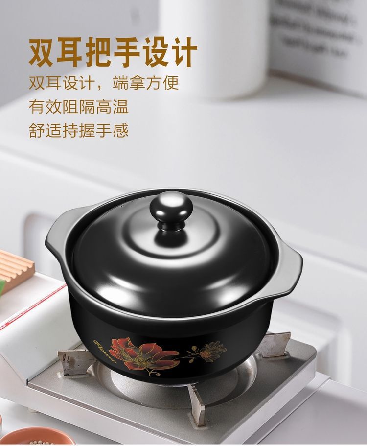 砂锅炖锅家用燃气明火黄焖鸡米饭小沙锅韩式陶瓷瓦罐汤煲厂家直销详情7