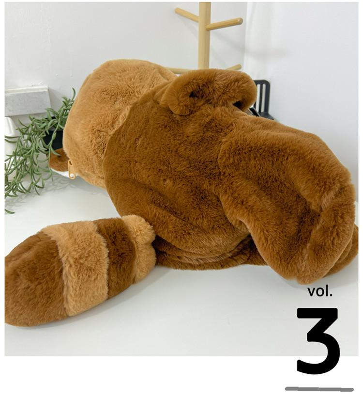 Little Panda Papa Bag Plush toy crossbody Bag 2024 New style personalized backpack for Girls, Cute and soft backpack pic 29