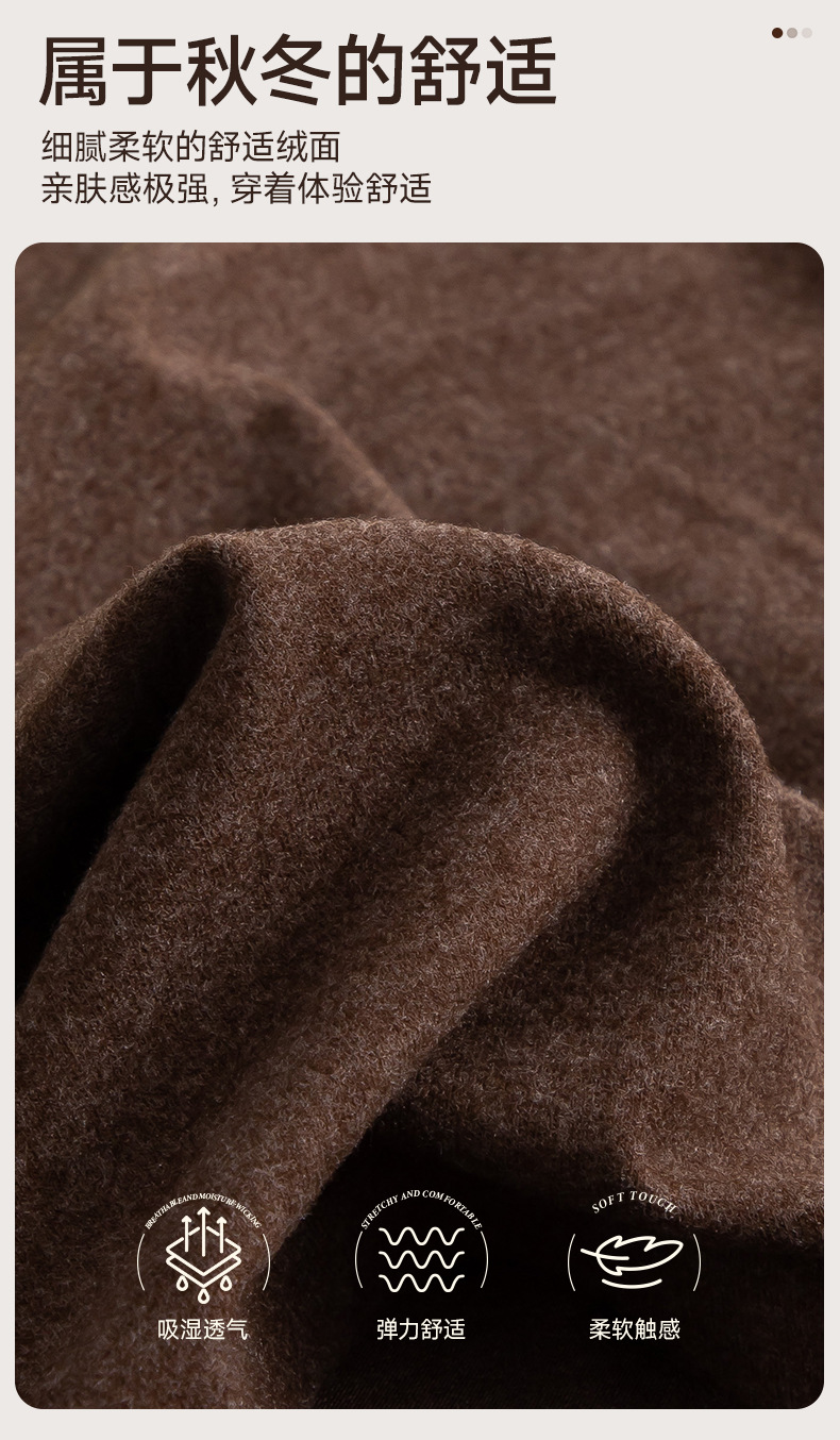 秋冬新款美拉德磨毛男士内裤10A抑菌裆舒适无痕软糯透气四角裤男详情5