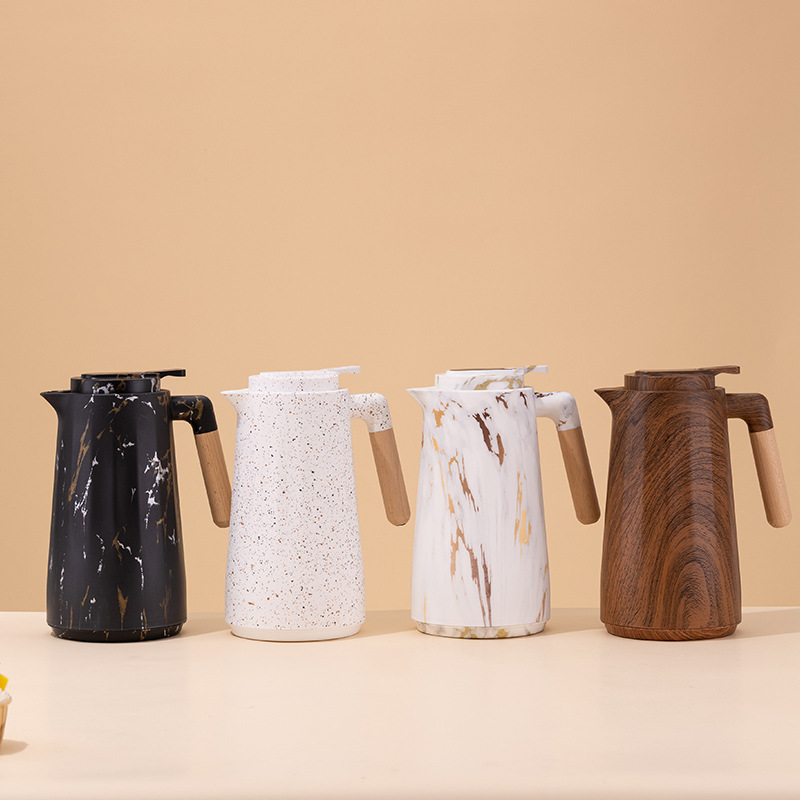 Cross-border household large-capacity thermos flask with glass inner liner, office teapot, coffee pot, thermos flask, high-quality thermos flask, efficient heat preservation and long-lasting heat pic 4