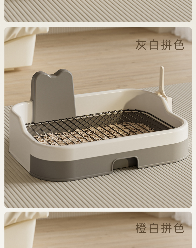 Direct sales from the manufacturer of extra-large dog toilets with high fences, iron mesh flat plates, anti-stepping, urine splash-proof and easy-to-clean extra-large dog urinals pic 14