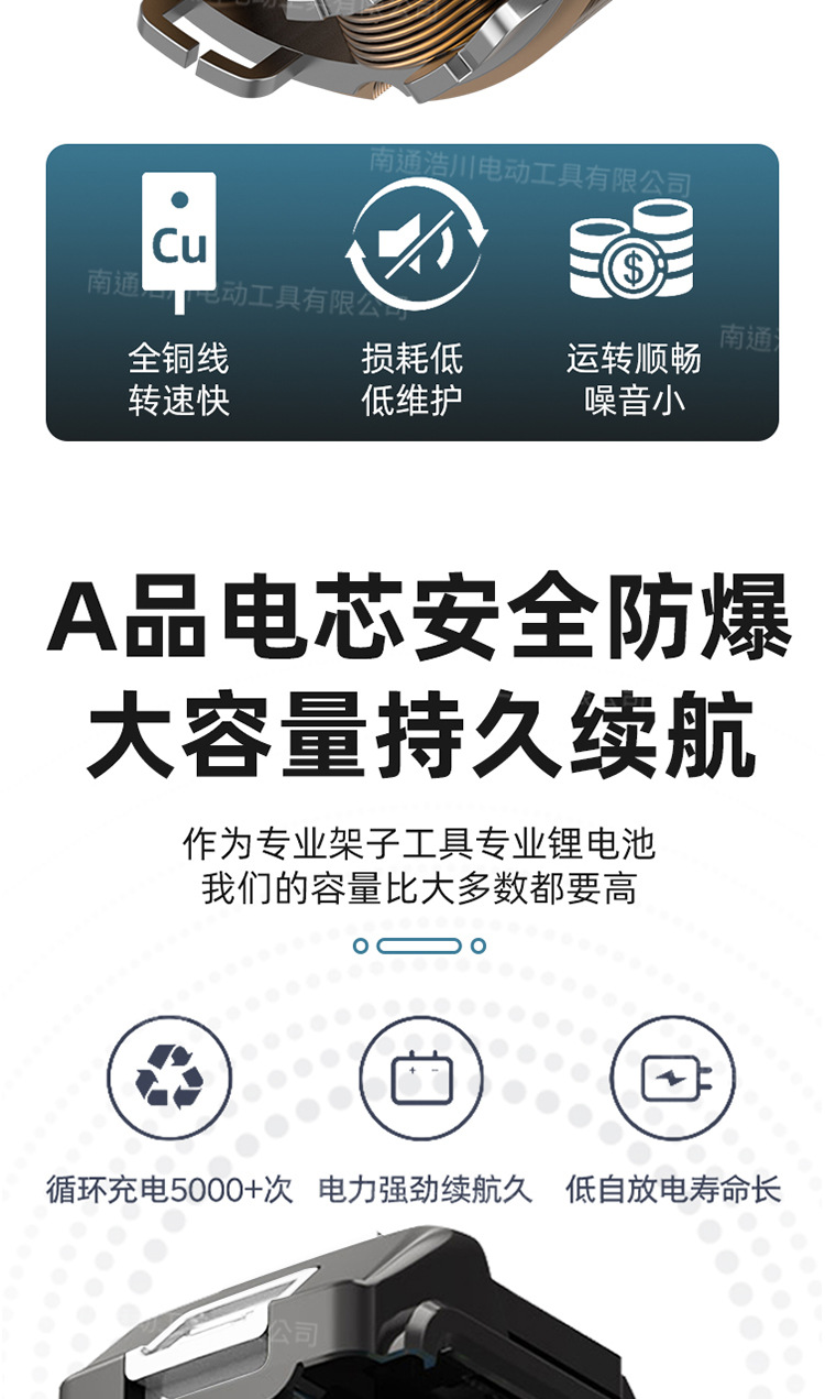 外贸MT无刷电动扳手大扭力架子工轮胎汽修充电式冲击风炮锂电扳手详情7