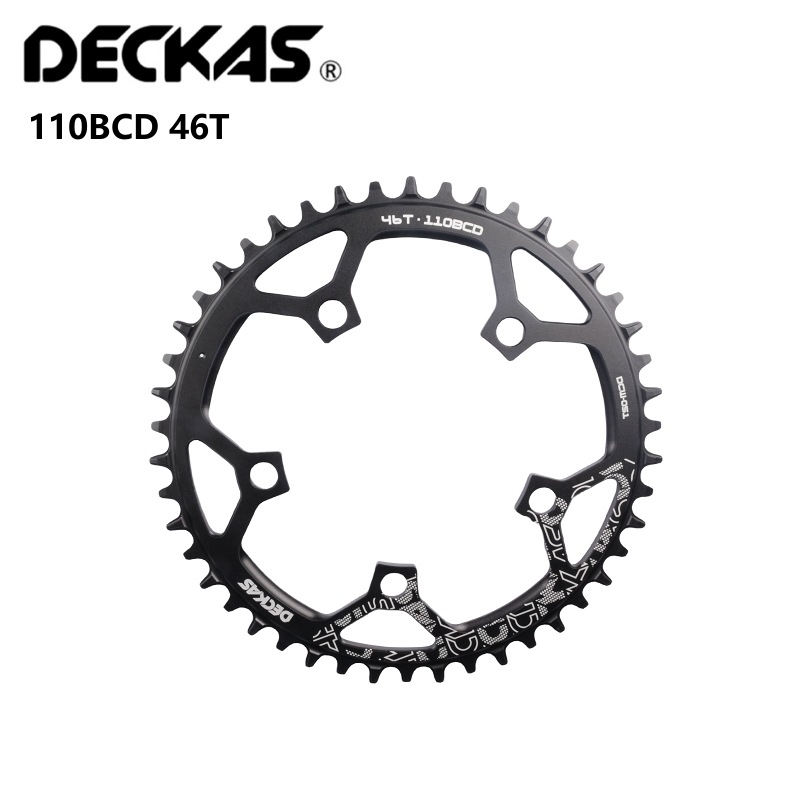 DECKAS 5-jaw disc 38T 58T road bike disc 110BCD 5h hole bicycle positive and negative teeth pic 22