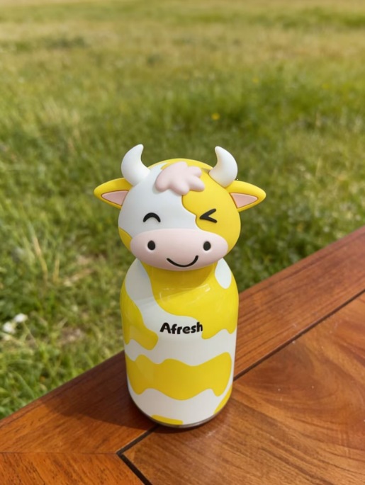 跨境外贸新款创意可爱公仔萌牛不锈钢保温杯创意个性儿童保温杯详情5