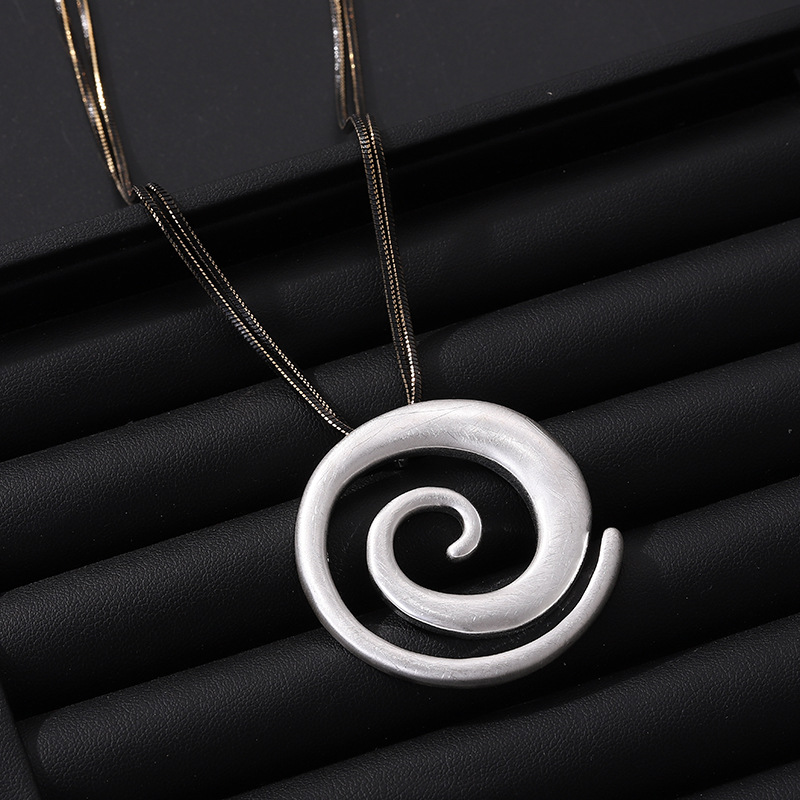 亚马逊新款吊坠几何爱心形高级长款速卖通女士时尚百搭毛衣链批发详情11