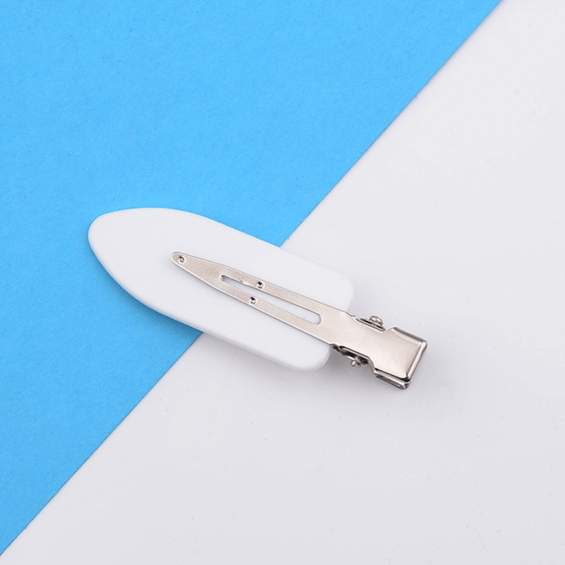 Korean diy cream clips, seamless hair clips, summer side hair clips, duckbill-shaped makeup bangs clips, broken hair clips, headwear pic 11