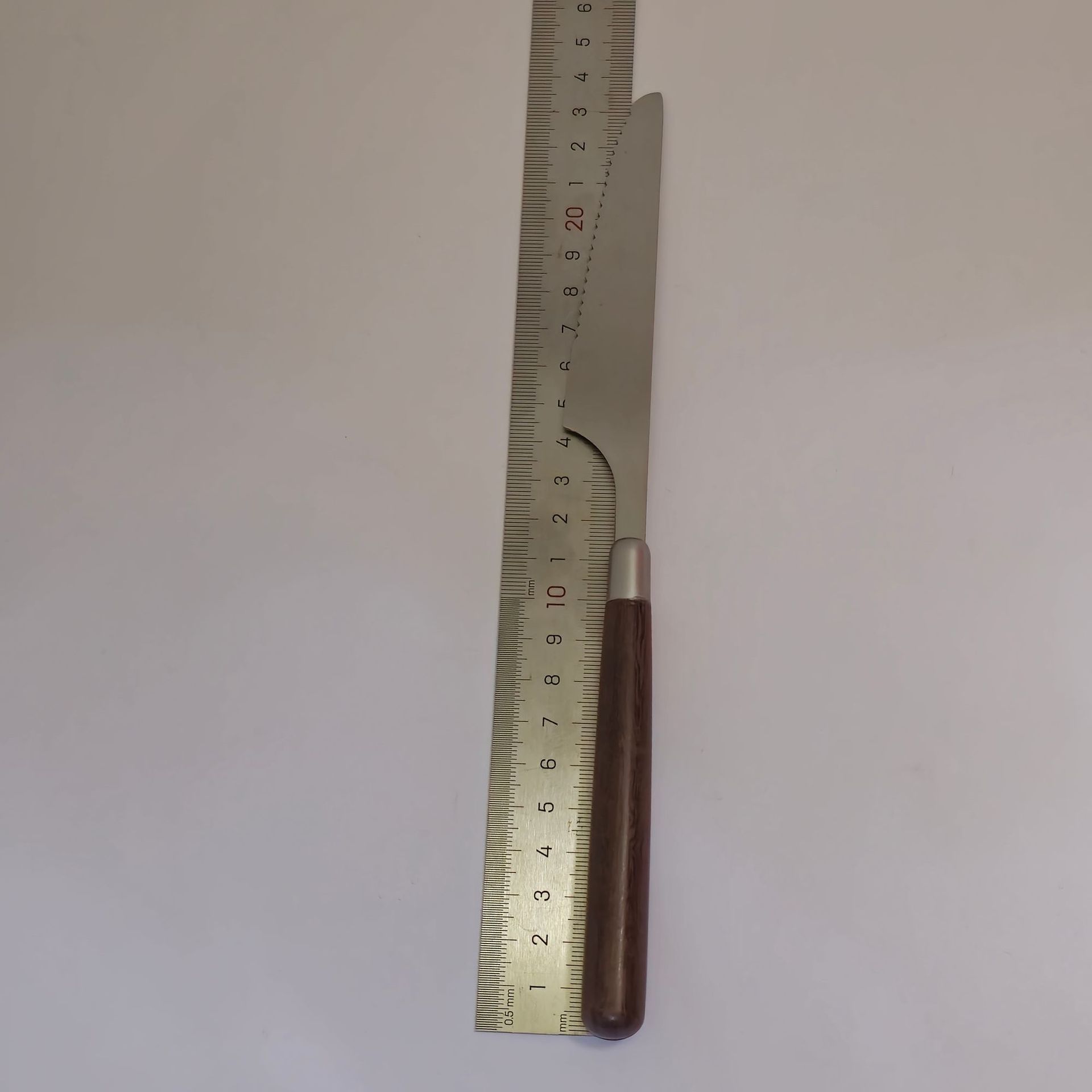 仿胡桃木柄简约质感不锈钢勺子叉子套装家用西餐餐勺高颜值餐具详情10