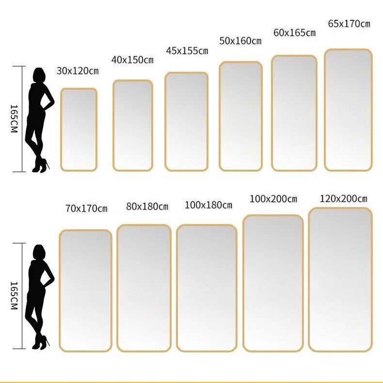 全身镜穿衣镜落地镜子家用壁挂卧室化妆挂墙宿舍立体试衣镜ins风详情10