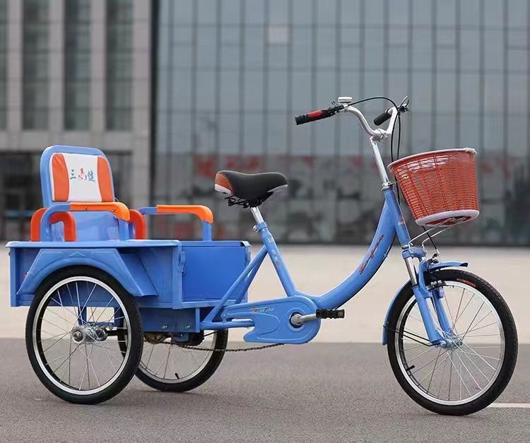 跨境三健老年三轮自行车成年人力代步车脚踏脚蹬车老人轻便小型车详情19