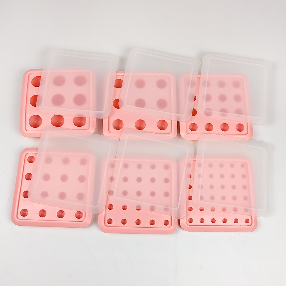 Food-grade custard, runny filling, round balls, ice cubes, candies, chocolate beans, silicone molds with LIDS, silicone ice hockey molds pic 12