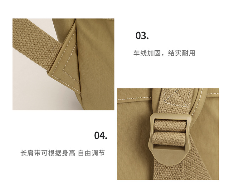 New cross-border large-capacity backpacks for high school boys and girls, simple and solid color backpacks for casual short trips and business trips, computer bags on both shoulders pic 15