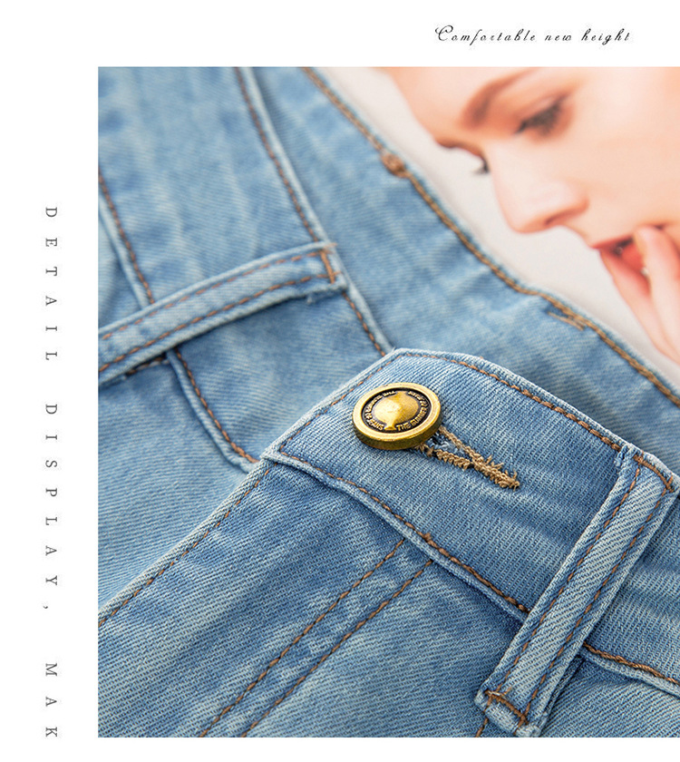 广州新塘牛仔裤官方旗舰店裤子女士2025新款夏季薄款窄版阔腿直筒详情21