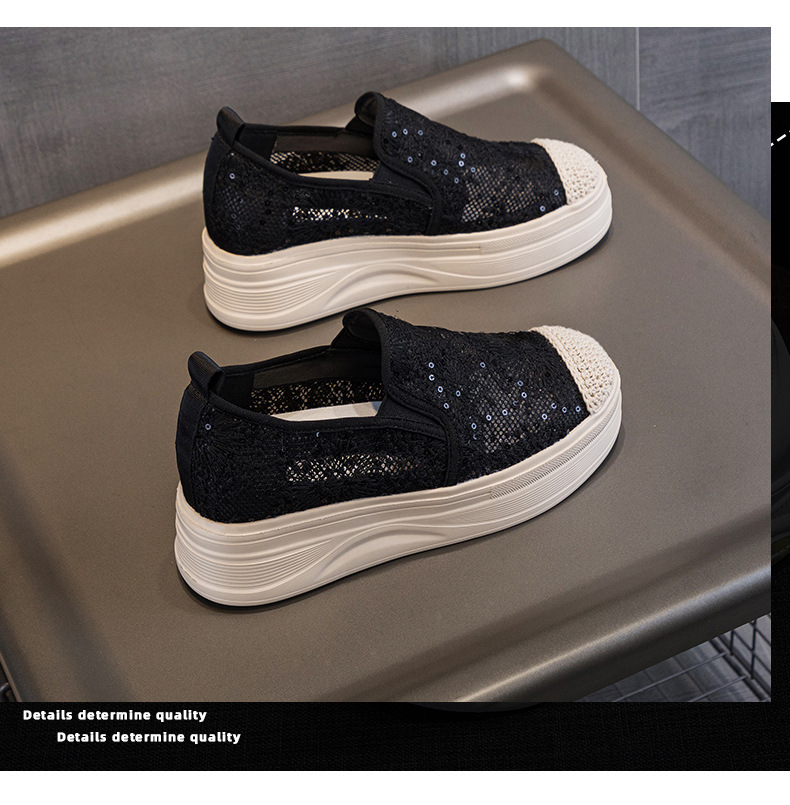 3002-1隐形内增高松糕厚底渔夫鞋夏季蕾丝网面透气休闲乐福女鞋详情11