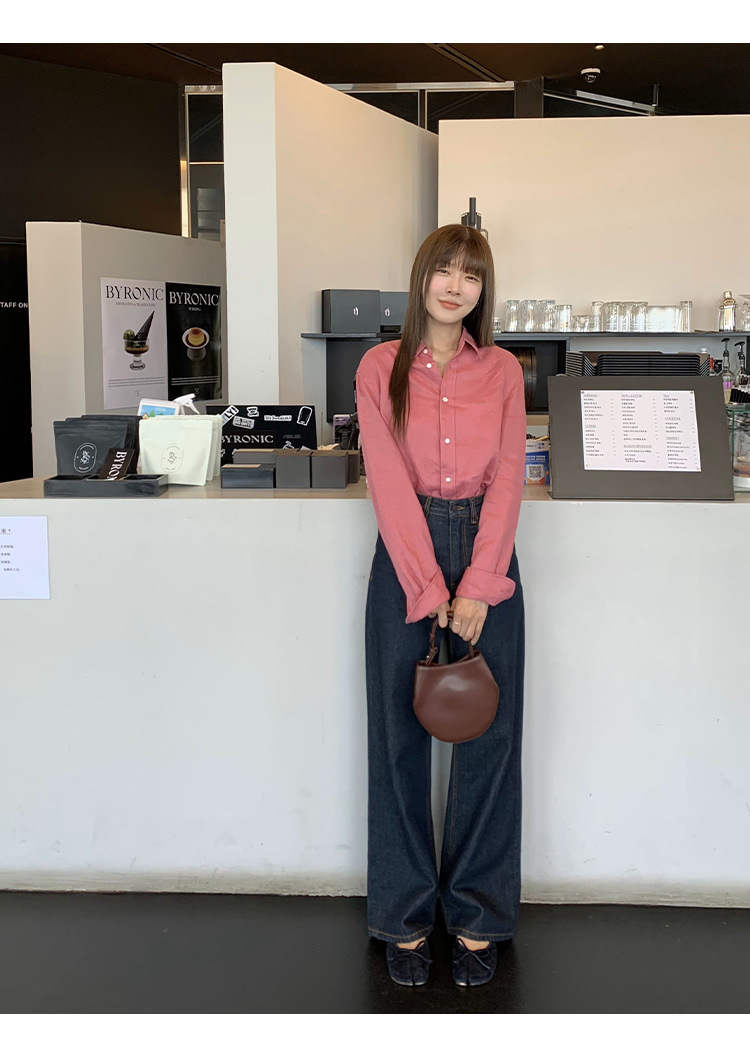 clean 慵懒舒适亚麻衬衣女2025十三行春季新款韩版时装衬衫 52271详情28