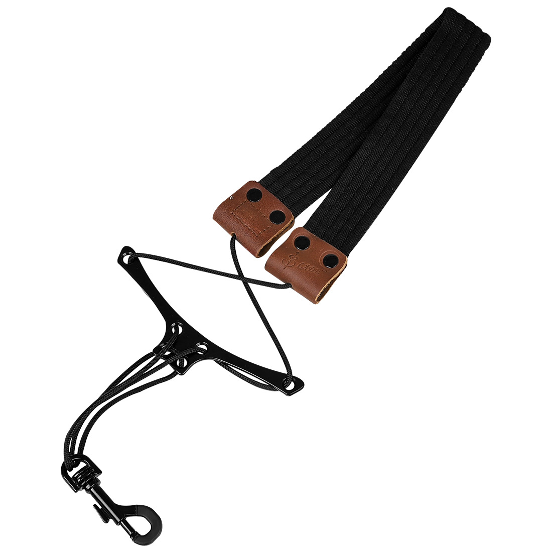 LADE萨克斯背带网格织带皮革背带萨克斯脖带儿童成人管乐挂脖带详情7