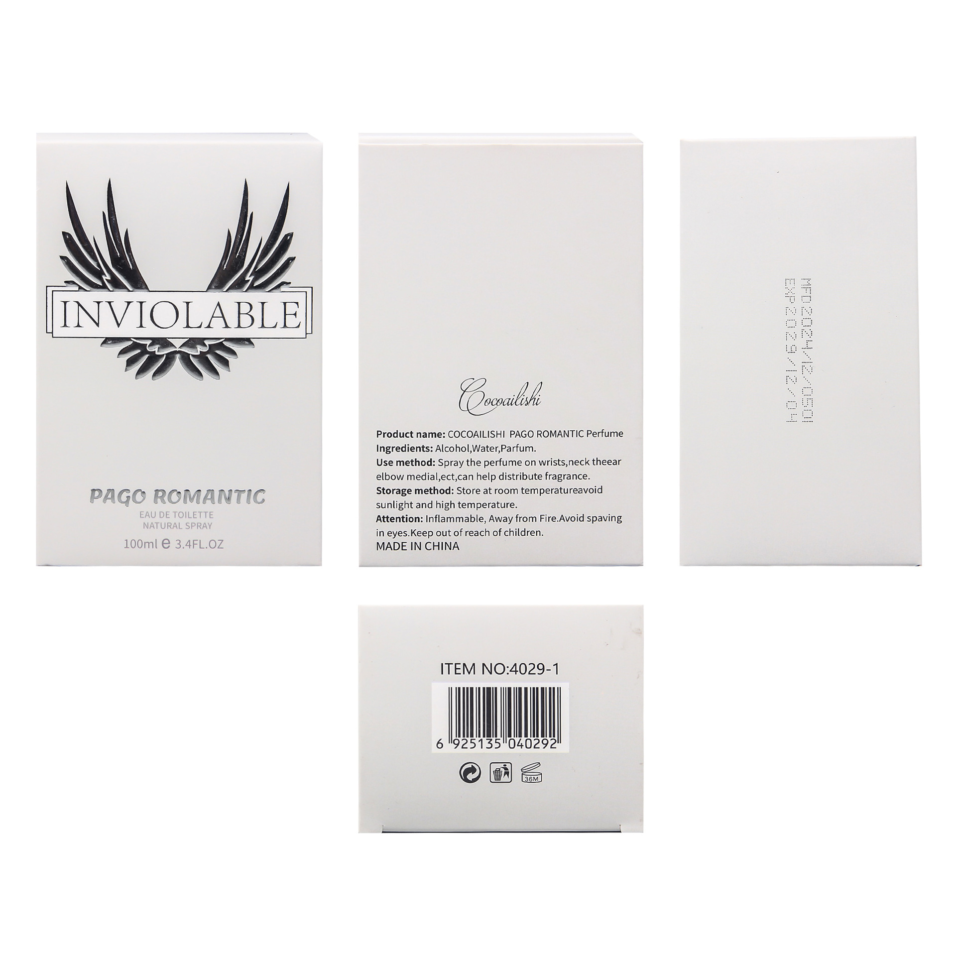 战无不胜勇者银色奖杯男士自然诱惑香水100ml奖杯勇者跨境香水详情24