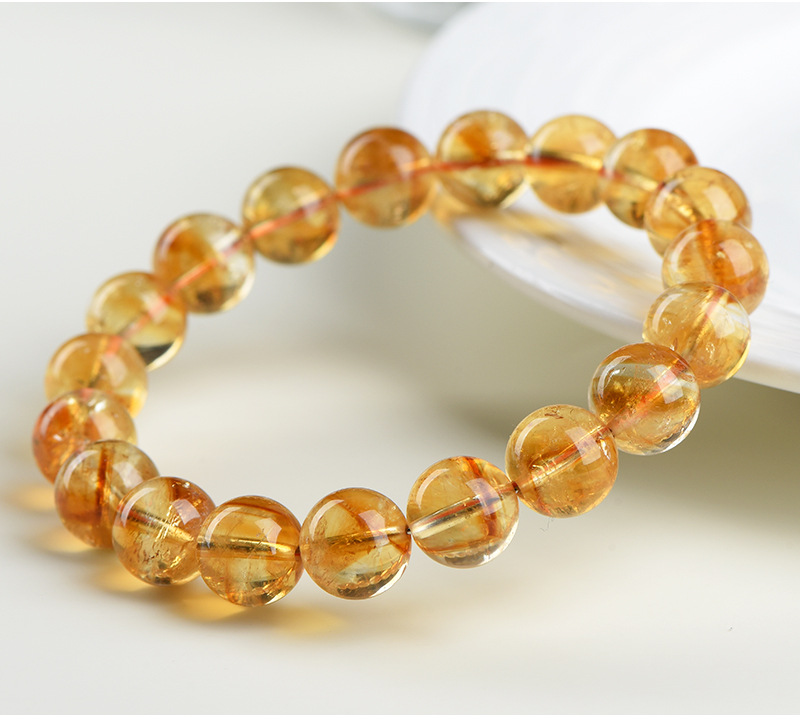 Jiuya Crystal Natural Yellow Asai Bracelet, Asai Stele Yellow Crystal, Asai Rainbow Crystal Bracelet wholesale pic 22