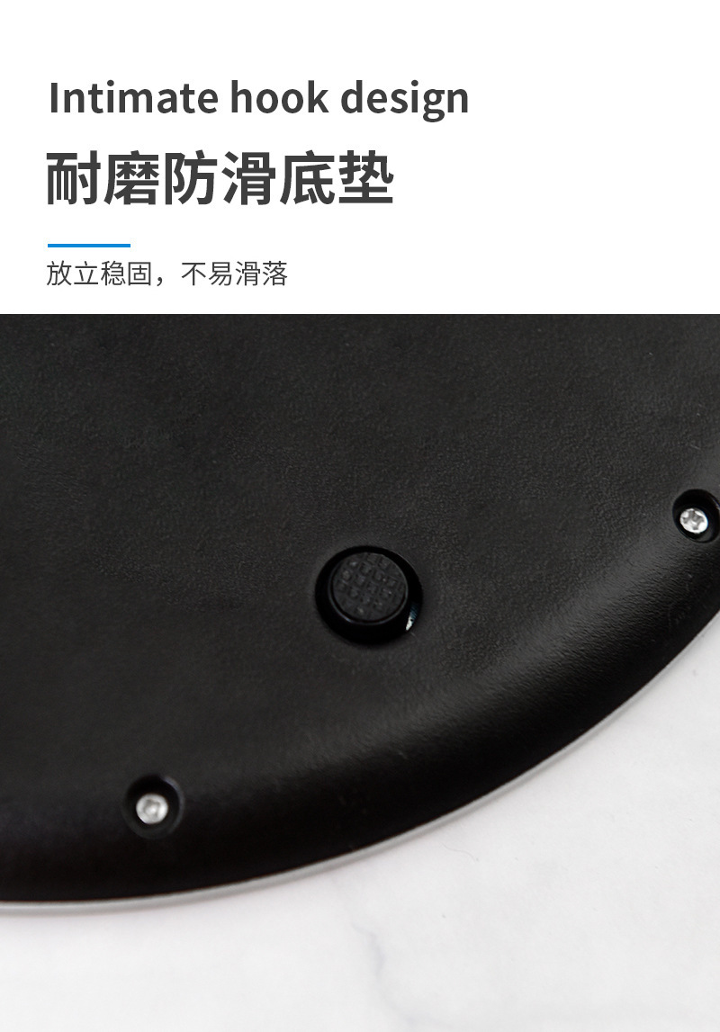 源头厂家新款圆形不锈钢厨房秤家用食物烘焙料理多用途电子秤详情4