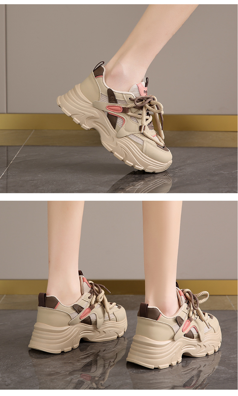 高级感莆田老爹鞋女2024年新款春夏透气显脚小码34软底运动跑步鞋详情26