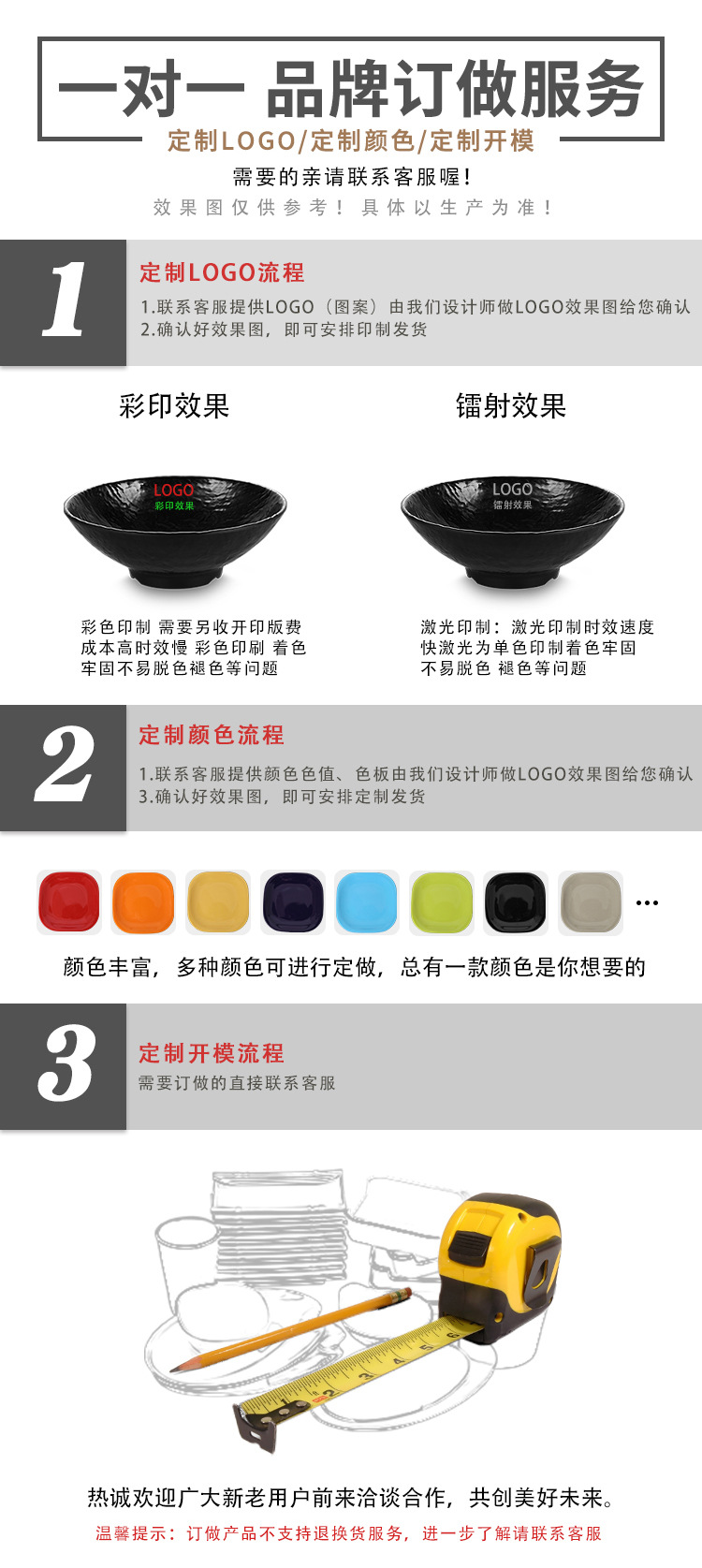 密胺餐具火锅碟子黑色商用盘子餐厅日式塑料磨砂碗拉面碗麻辣烫米详情2