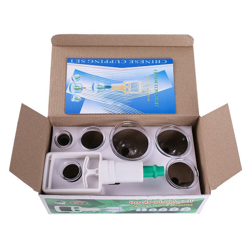 Cross-border exclusive household 6-can vacuum cupping device, vacuum thickened non-glass large cupping set pic 8