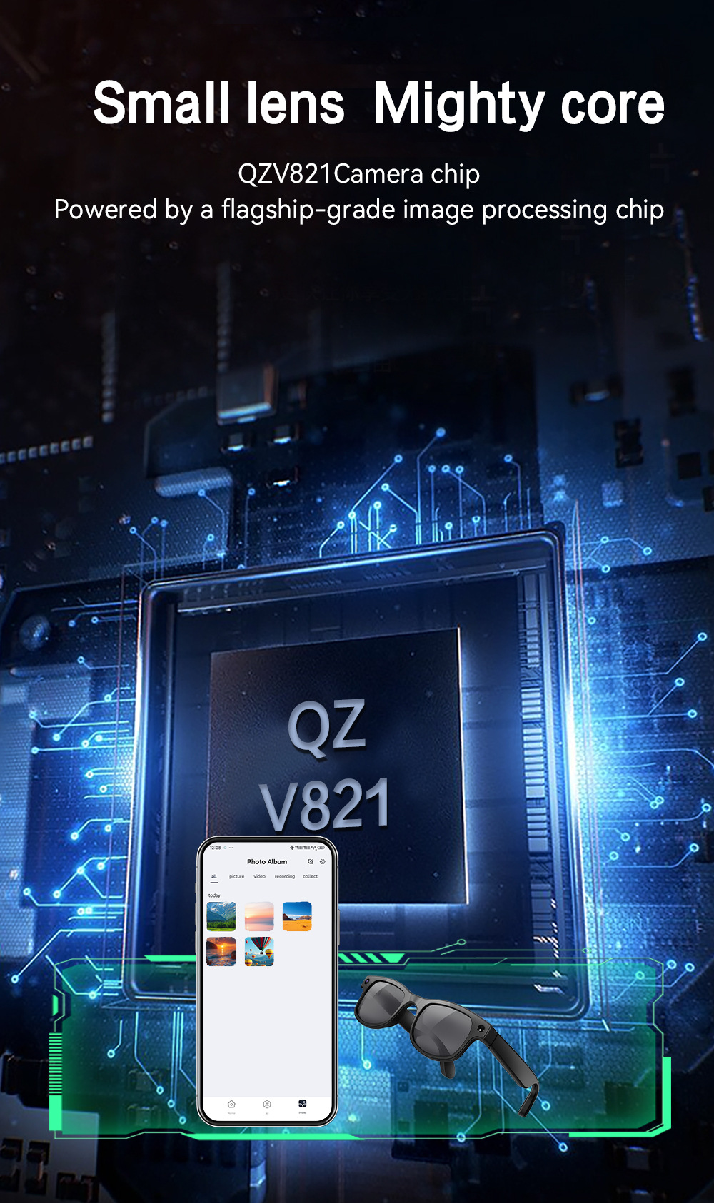 The cross-border G2 smart glasses feature 8-megapixel anti-shake for taking photos and videos, listening to music, cycling, Bluetooth, and real-time translation pic 14