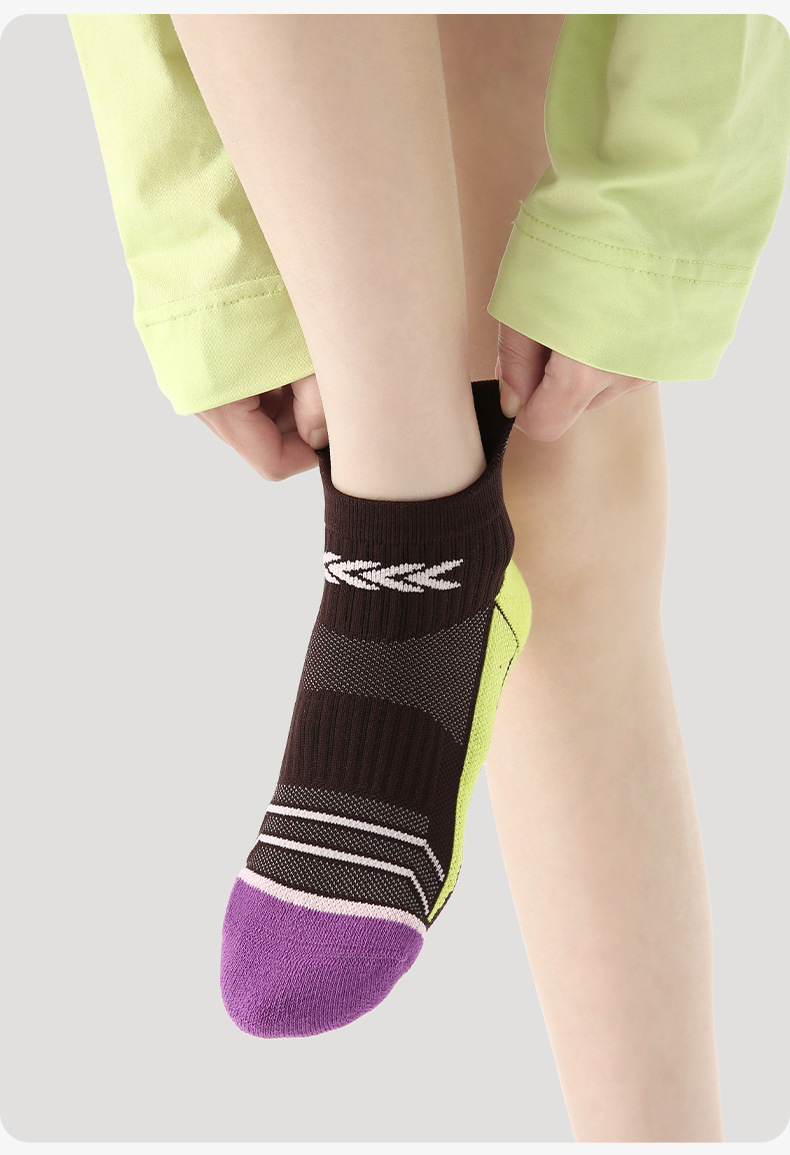 Renaissance专业跑步袜子女速干夏季徒步马拉松运动袜加厚毛巾底详情14