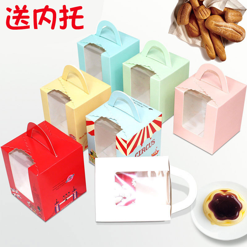 Wholesale 46810-inch double-layer transparent birthday cake box, raised cake box, Barbie doll square packaging box pic 9
