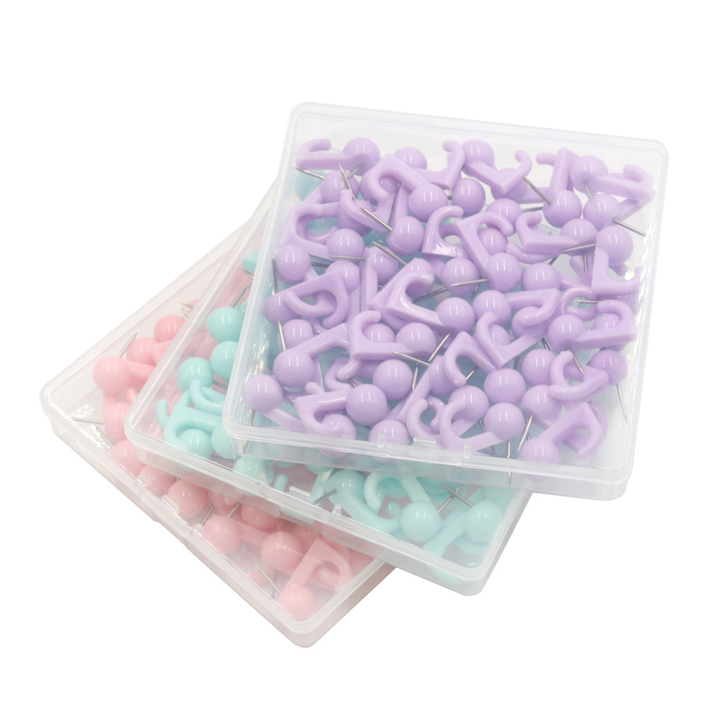 50 new colored candy-colored hook studs, macaron-colored student cork board studs, stationery studs pic 5