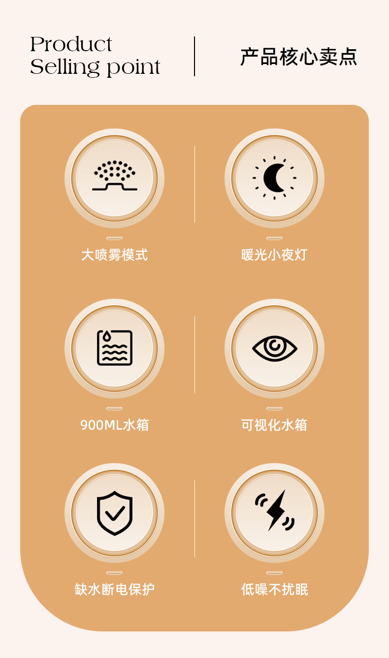 空气加湿器小型家用静音卧室学生宿舍办公室桌面便携车载补水喷雾详情2