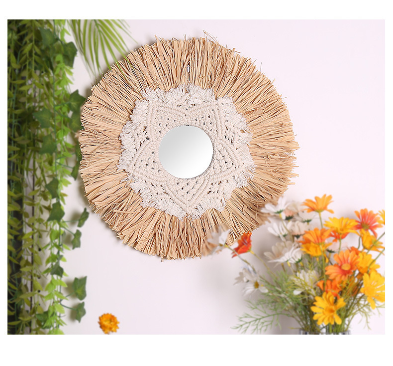 ins羽毛墙面装饰网红遮丑壁饰美容院服装店北欧创意成品床头客厅详情12