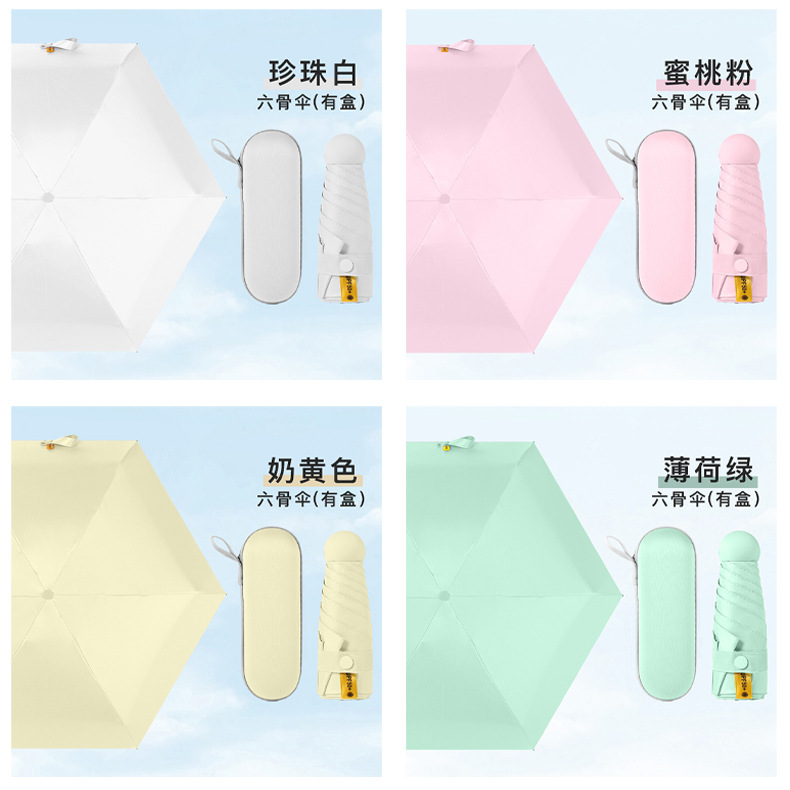 50% off umbrella, sun protection umbrella, mini pocket for women, compact and portable, black vinyl sunshade umbrella, capsule advertising umbrella pic 16