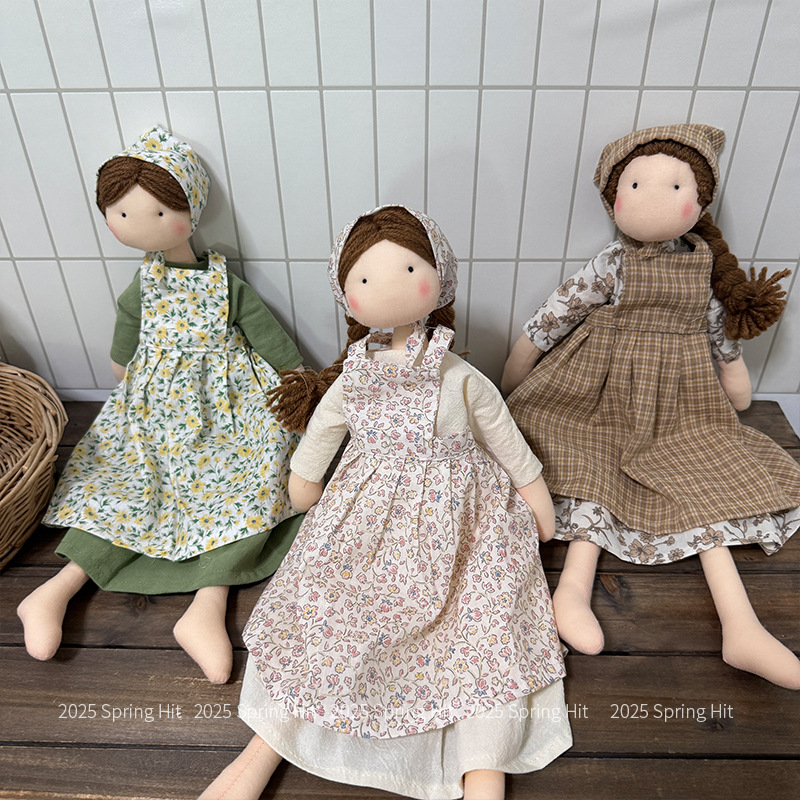韩系布艺手工可爱甜美布娃娃连衣裙儿童安抚玩具童品玩偶闺蜜礼物详情4