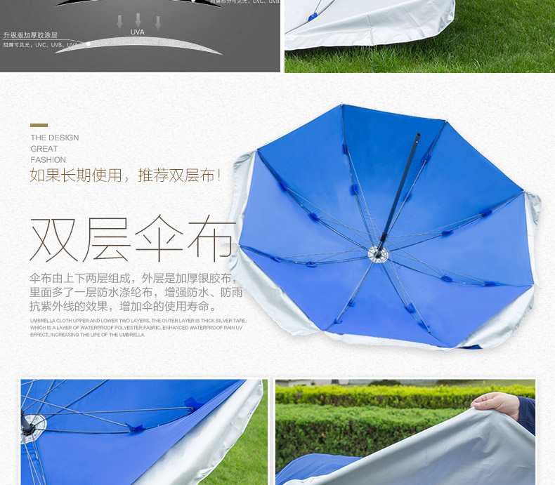 太阳伞遮阳伞大雨伞大号户外摆摊伞歪头斜伞广告伞折叠圆伞商详情9