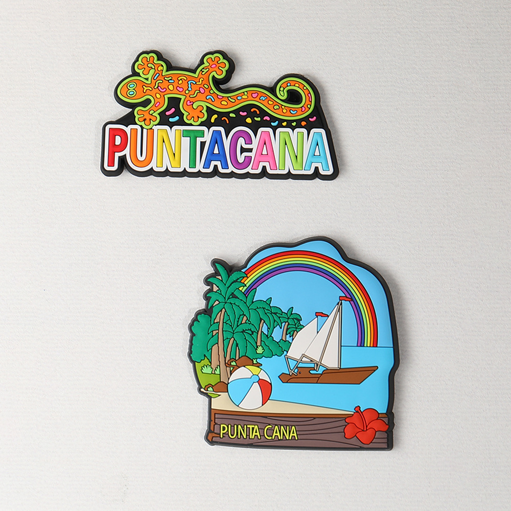 PVC soft rubber refrigerator stickers, tourist attraction souvenirs, three-dimensional refrigerator decoration pic 3