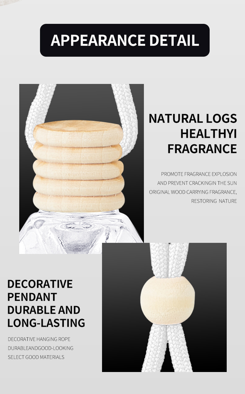 New cross-border car lanyard, perfume bottle, long-lasting light fragrance aromatherapy pendant, automotive interior products for export wholesale pic 9