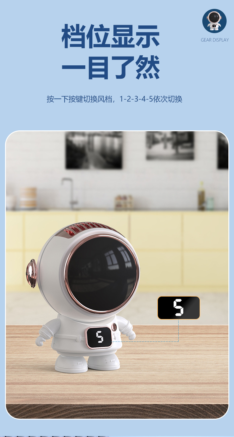 挂脖小风扇可定制logo卡通迷你手持usb充电便携式学生电风扇跨境详情13