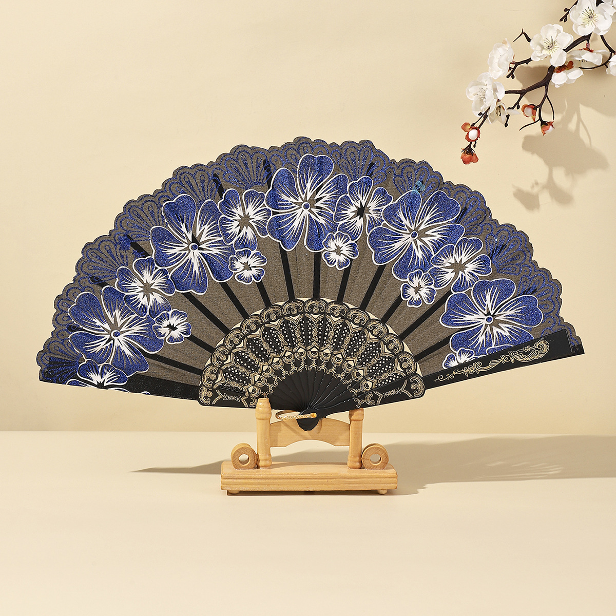 古风扇中国风女人扇折扇樱花夏季随身便携舞蹈扇网红扇折叠扇子女详情11