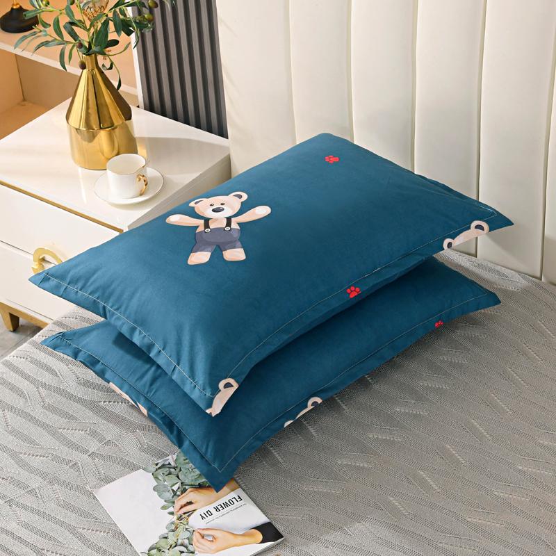 Class A pillow, home neck protection, pure cotton pillow core, hotel dormitory high pillow, non-collapsing pillowcase, cartoon couple set pillow pic 14