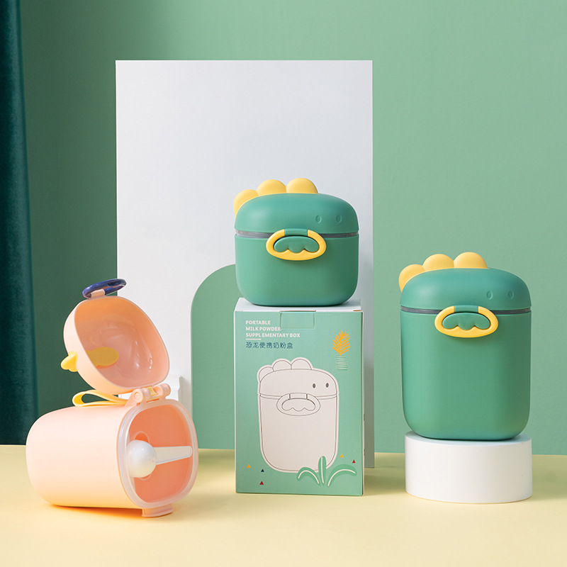 婴儿奶粉盒便携式外出辅食米粉盒子密封罐防潮大号储存罐分格分装详情7