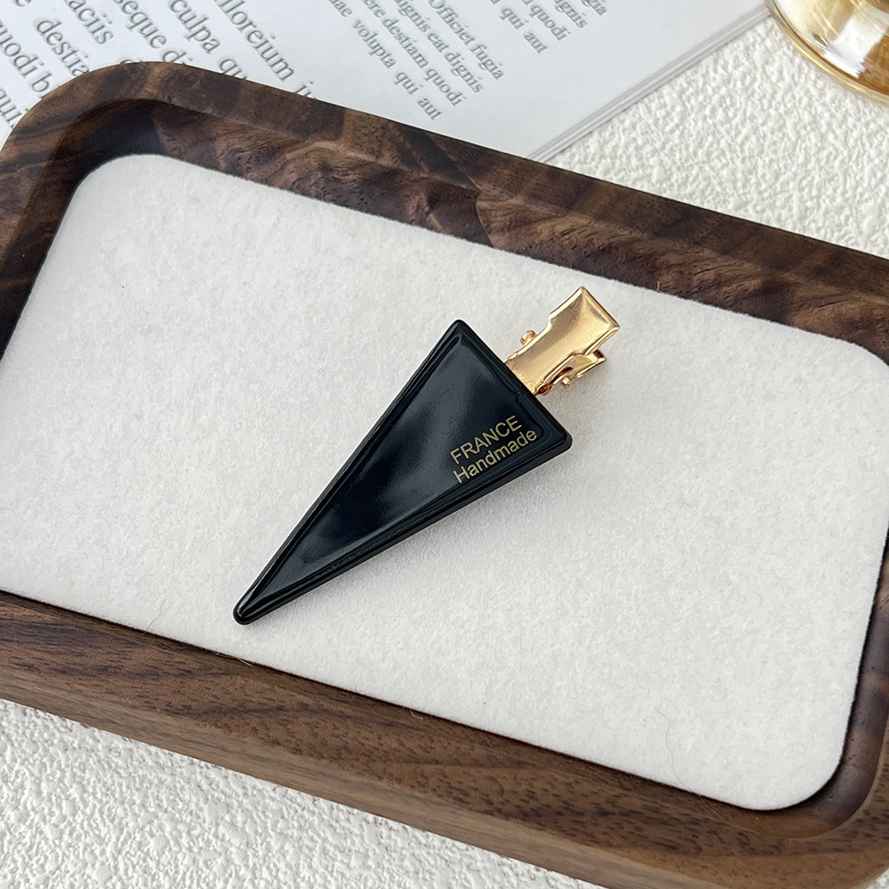 日系韩版醋酸三角鸭嘴夹高级感侧边无痕碎发夹百搭刘海边夹现货详情6