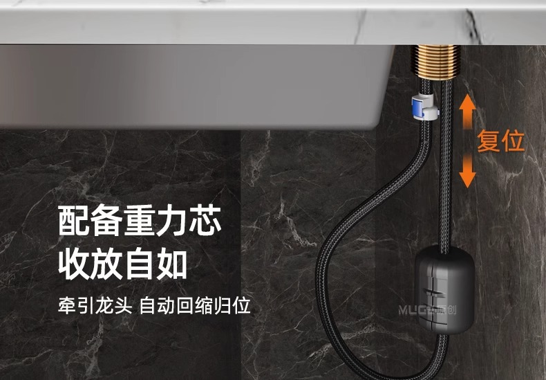 厨房冷热水龙头抽拉式洗菜盆池家用万向二合一两用旋转防溅水专用详情31