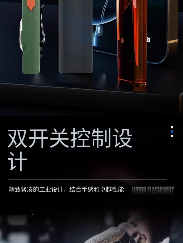 Multifunctional portable mini high-intensity dual light source work light TYPE-C Outdoor magnetic long-range radiation work coat and hat clip light pic 7