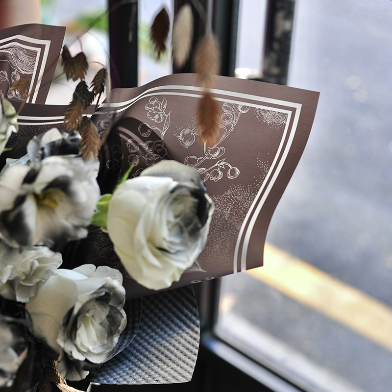 雾面纸铃兰之花防水韩式包花纸艺材料花束包装玫瑰花店花艺用品详情13