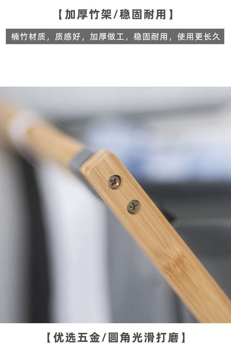 可折叠脏衣篮家用脏衣服收纳筐竹布艺衣物分格储物收纳分类洗衣篮详情13