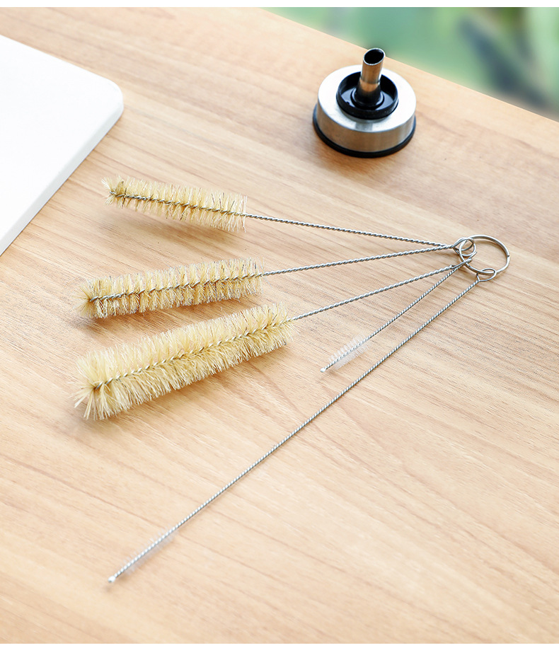 茶壶刷子茶杯迷你壶嘴吸管刷水壶硬毛缝隙厨房洗杯子清洁5件套详情4